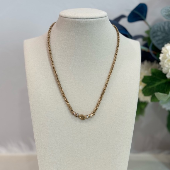 Dior Jewelry - Christian Dior CD Rhinestone Necklace